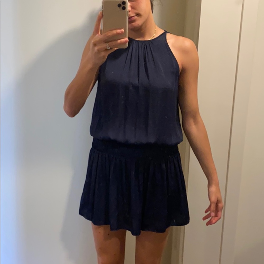 Flowy navy dress